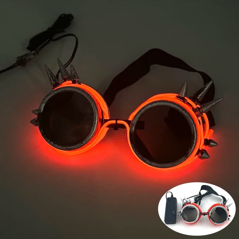 LED Light-Up Party Glasses with EL Wire