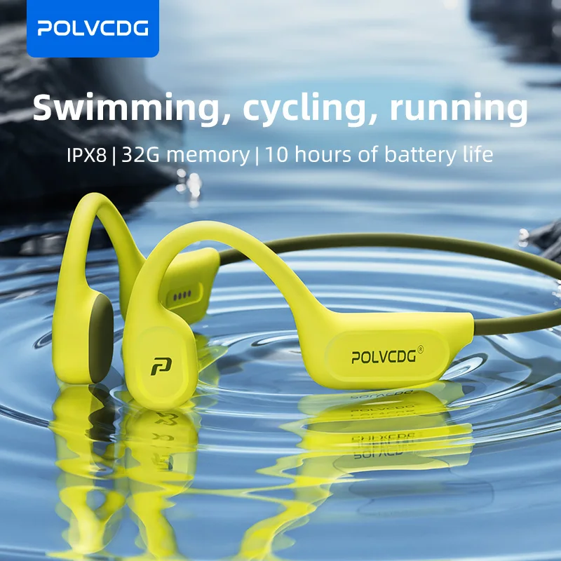 אוזניות הולכה עצמית POLVCDG X9 – 32GB, עמידות במים IPX8